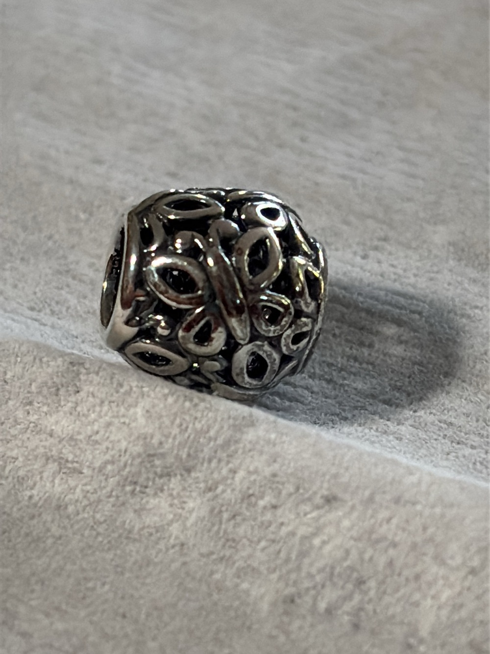 Authentic Pandora Retired Sterling Silver Butterfly Garden Openwork Charm #79089